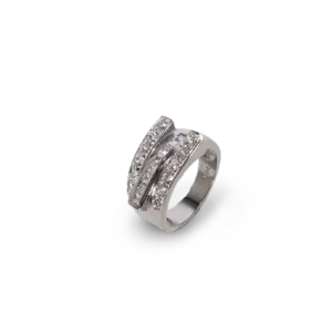 Kombinationsring mit klaren Diamanten