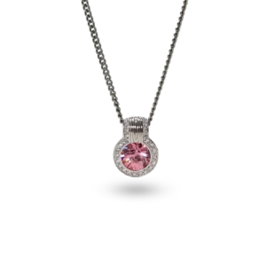 Halskette mit rundem Diamanten