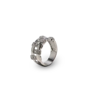 Ring mit 6 Diamantstreifen